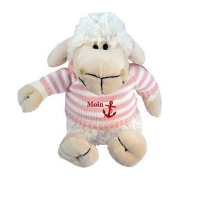 Artikelbild für Plüsch Schaf mit gestricktem Kapuzenpullover im Baltic Kölln Onlineshop