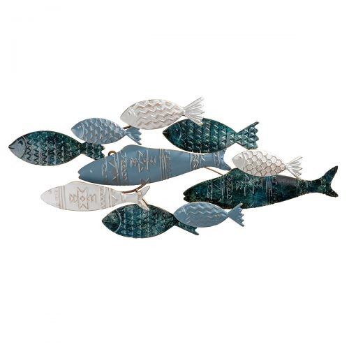 Artikelbild für Wandrelief Pesca Fischmotiv dkblau/hellblau L5,5xB71xH30cm im Baltic Kölln Onlineshop